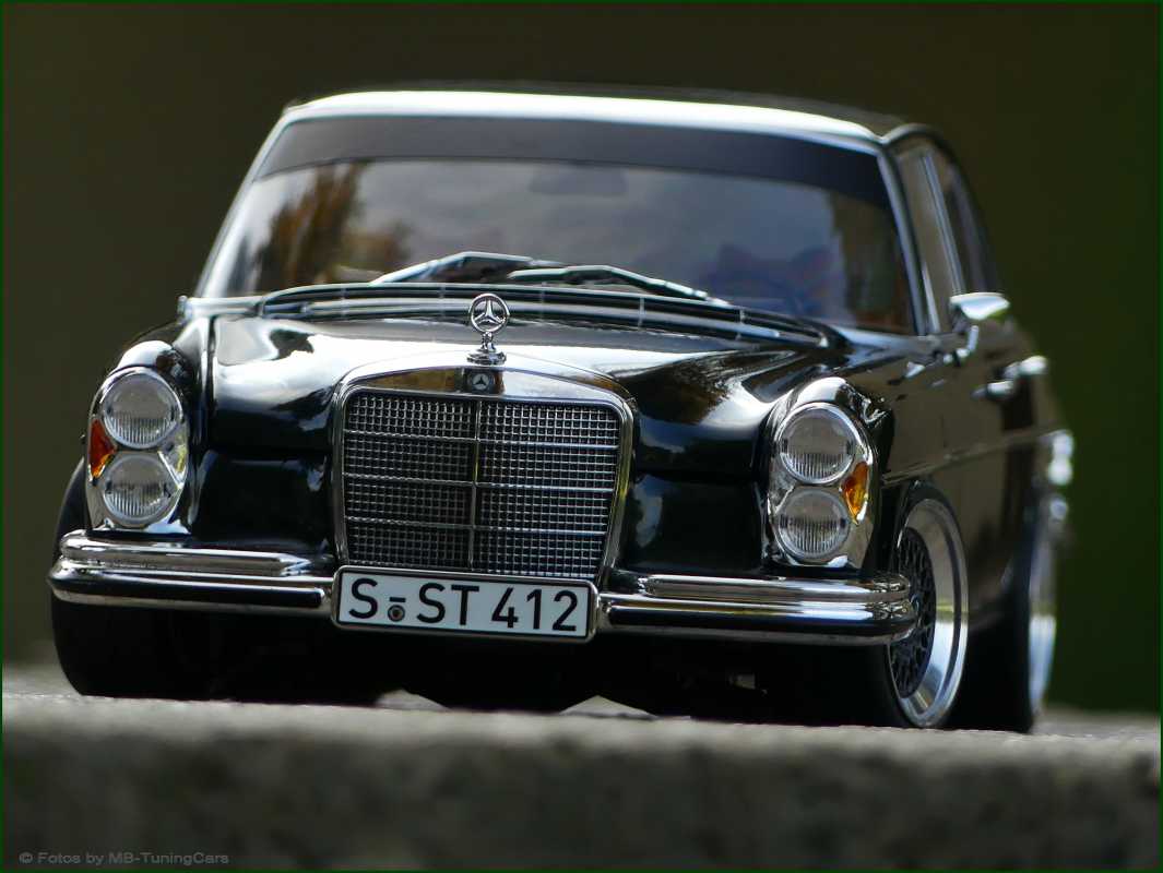 1:18 Mercedes Benz 280 SE W108 1968 DarkGreen + BBS = inkl OVP